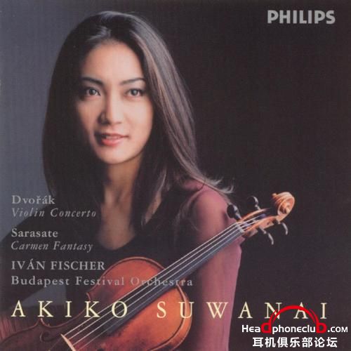 Akiko Suwanai - Dvorak- Violin Concerto, Sarasate- Carmen Fantasy (2001, Philips).jpg