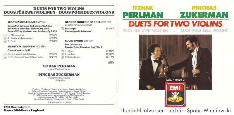 Perlman,Zukerman-Duets for Two Violins(EMI CDC 7 49321 2).jpg